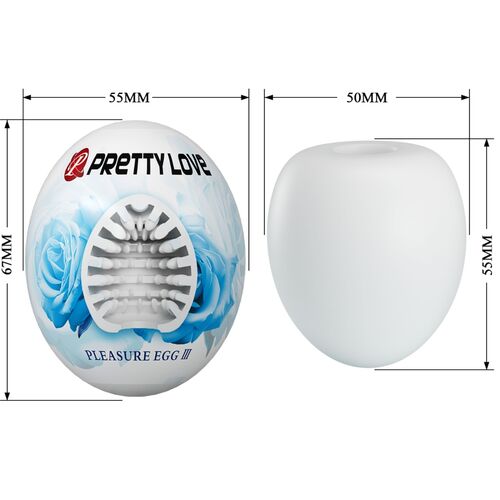 Huevo Masturbador Pleasure Egg III Blanco - PRETTY LOVE