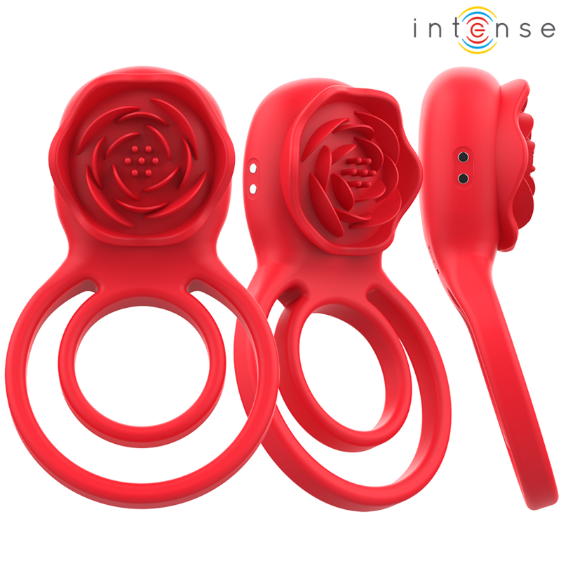 ANILLO ESTIMULADOR GAIL ROSA 10 VIBRACIONES ROJO CONTROL REMOTO - INTENSE