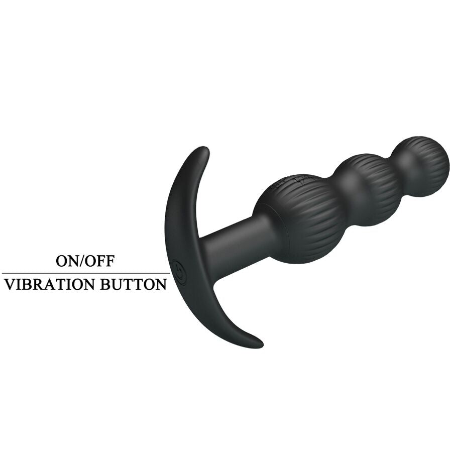 SIDNEY VIBRADOR ANAL 10 VIBRACIONES NEGRO - PRETTY LOVE