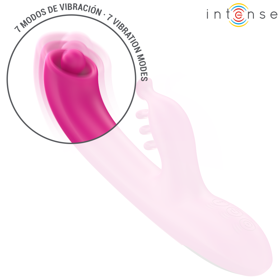 VIBRADOR CHRISTINA MULTIFUNCIÓN RABBIT 22.5 CM ROSA - INTENSE
