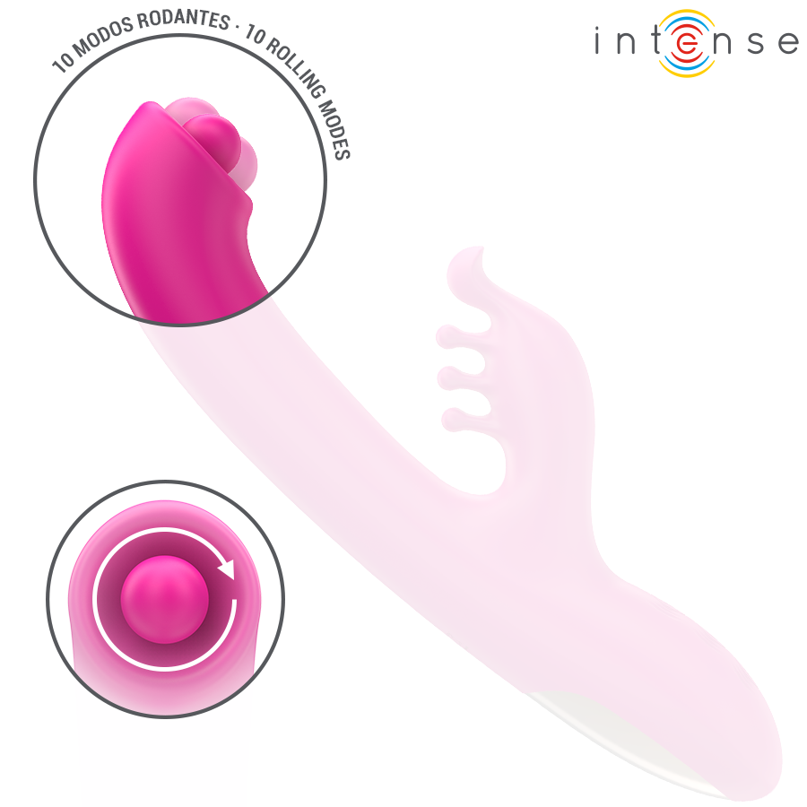 VIBRADOR CHRISTINA MULTIFUNCIÓN RABBIT 22.5 CM ROSA - INTENSE