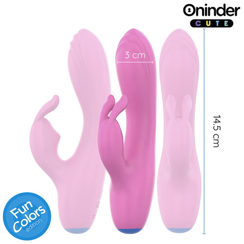 VIBRADOR LOVE BUNNY PUNTO G Y CLITORIS ROSA - APP MUNDIAL GRATUITA - ONINDER CUTE