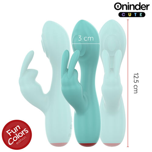 VIBRADOR LOVE BUNNY PUNTO G Y CLÍTORIS AZUL - APP MUNDIAL GRATUITA - ONINDER CUTE