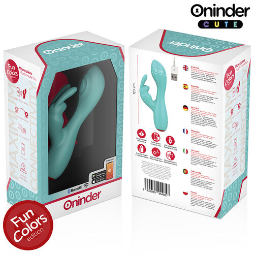 VIBRADOR LOVE BUNNY PUNTO G Y CLÍTORIS AZUL - APP MUNDIAL GRATUITA - ONINDER CUTE