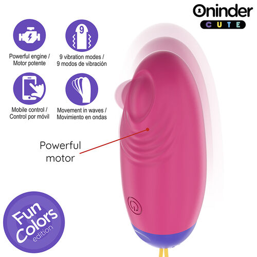 HUEVO LOVE PLEASURE VIBRO-WAVE TAPPING SILICONA - APP MUNDIAL GRATUITA - ONINDER CUTE