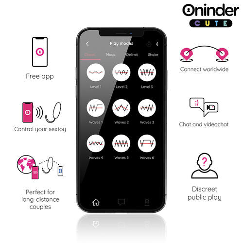 HUEVO LOVE PLEASURE VIBRO-WAVE TAPPING SILICONA - APP MUNDIAL GRATUITA - ONINDER CUTE