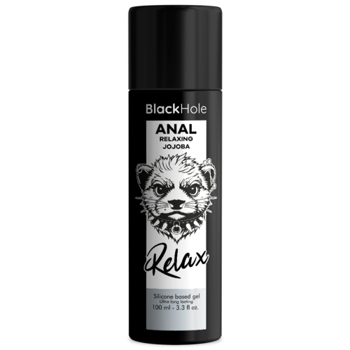 LUBRICANTE ANAL RELAXING CON JOJOBA BASE SILICONA 100 ML - BLACK HOLE