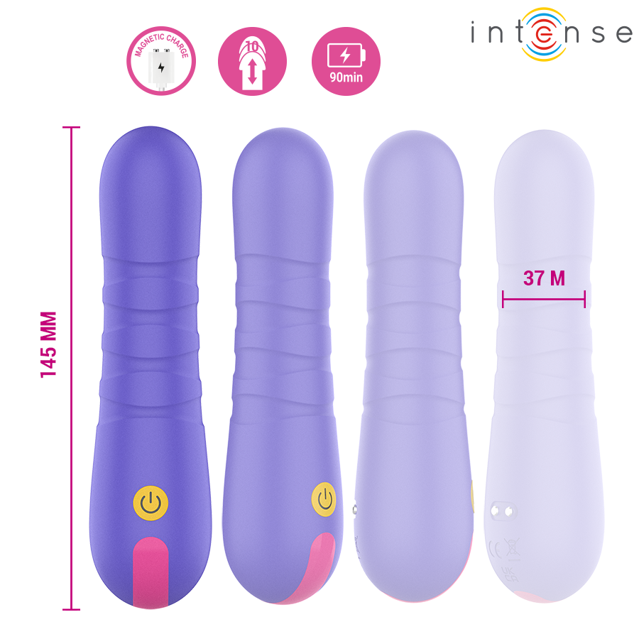 VIBRADOR STELLA PENETRACIÓN DE EMPUJE UP DOWN - INTENSE