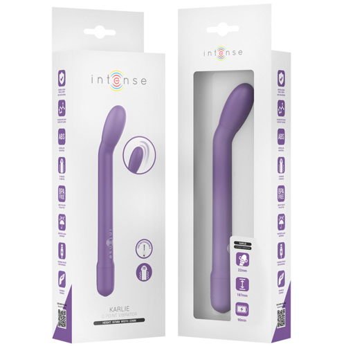ESTIMULADOR KARLIE PUNTO-G RECARGABLE MORADO / ROSA / AZUL - INTENSE