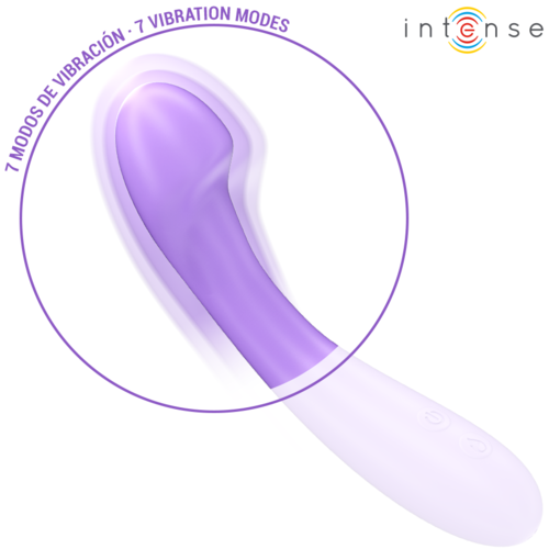 BECKY VIBRADOR 19 CM CALENTABLE 7 VIBRACIONES MORADO - INTENSE
