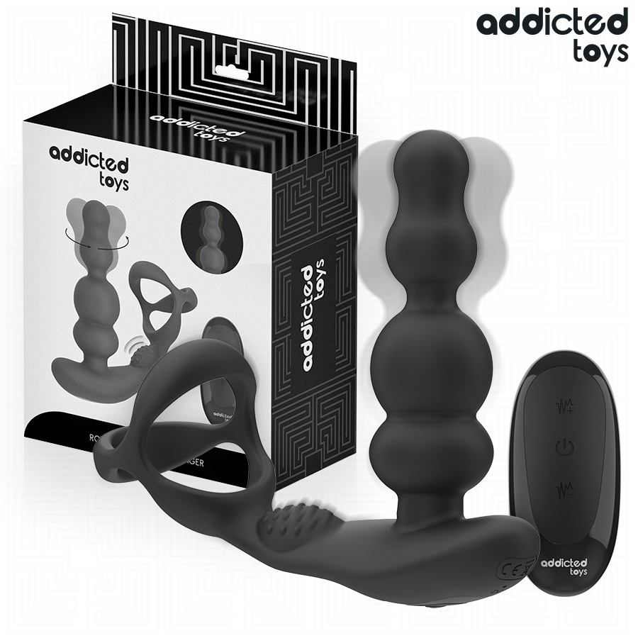 MASAJEADOR PROSTÁTICO ROTATORIO CONTROL REMOTO - ADDICTED TOYS