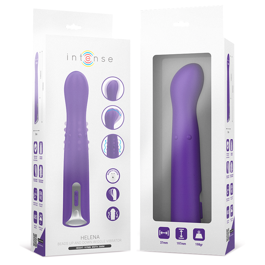 VIBRADOR HELENA UP & DOWN MODO BEADS 13,5 CM - INTENSE