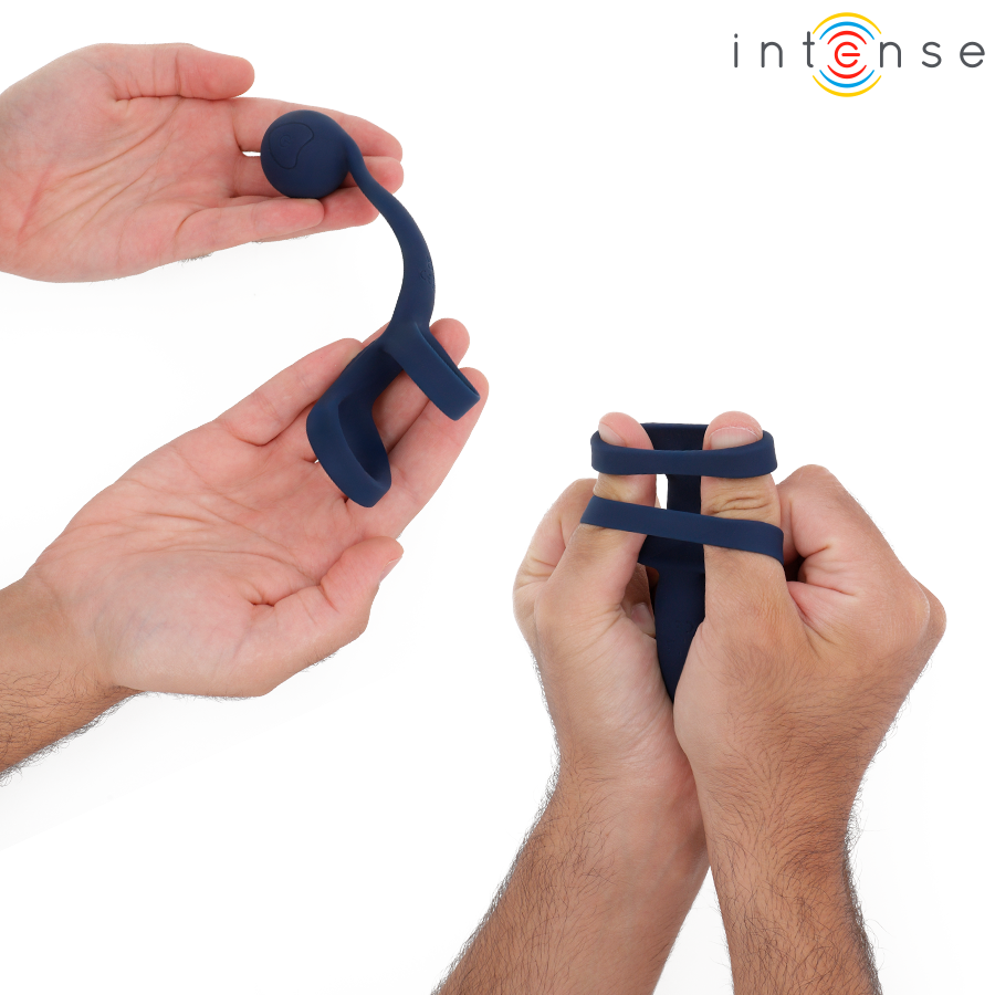 ANILLO TYSON POTENCIADOR CON CARACOL VIBRADOR Ø 3,2 CM - INTENSE
