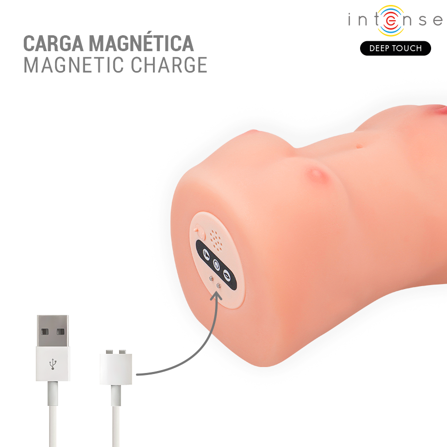 MASTURBADOR CATHERINE CON VOZ VIBRADOR & SUCCIÓN - INTENSE