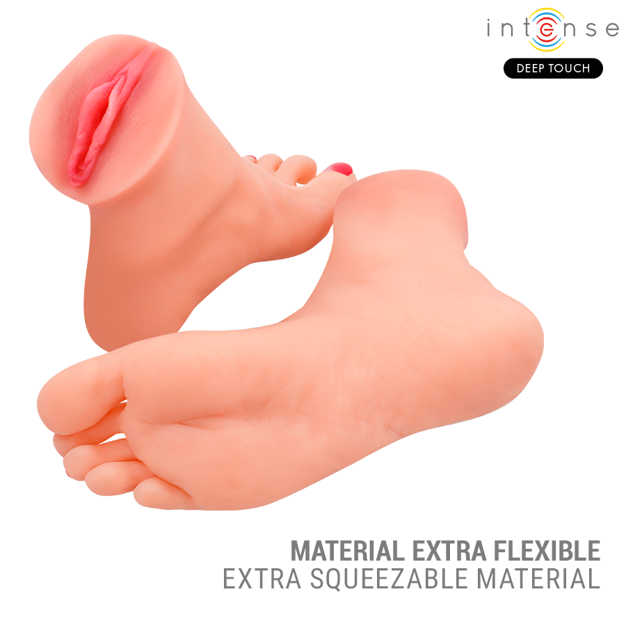 MASTUBADOR DEEP TOUCH - GABBIE DE DOS PIEZAS EN FORMA DE PIE - INTENSE