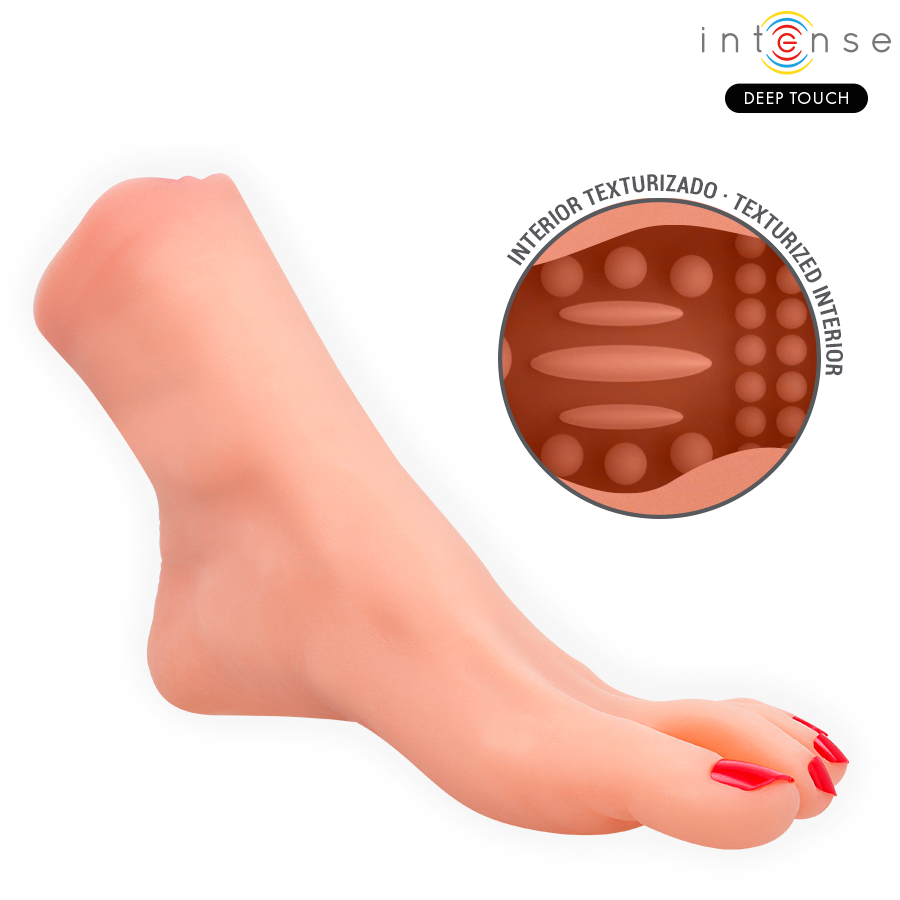 MASTUBADOR DEEP TOUCH - GABBIE DE DOS PIEZAS EN FORMA DE PIE - INTENSE