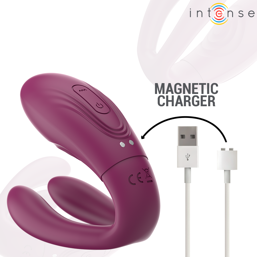 VIBRADOR SANDRA & ESTIMULADOR DE PINZAS CON GOLPETEO CONTROL REMOTO - INTENSE