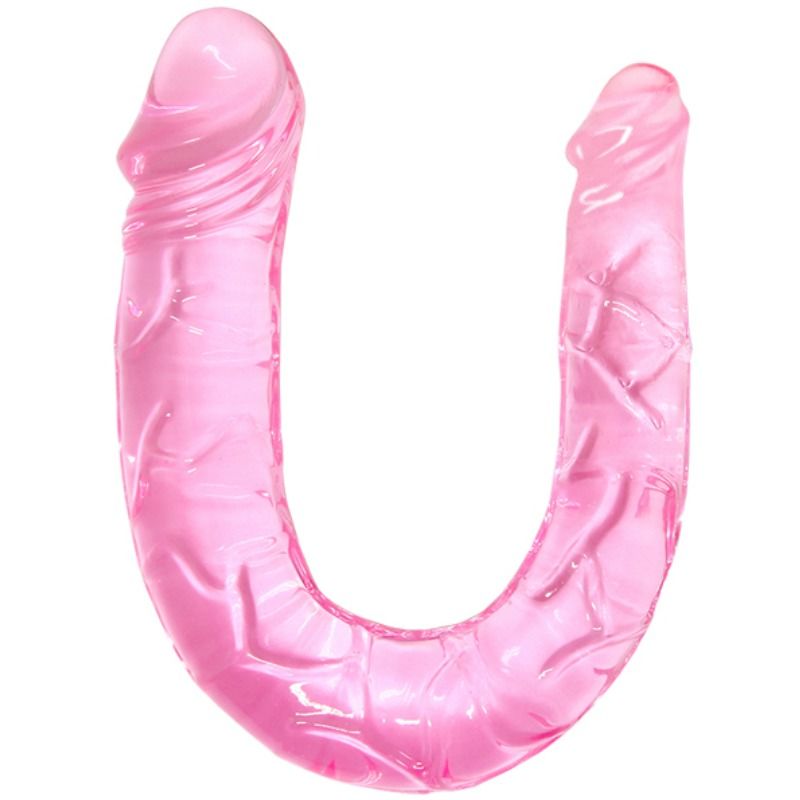 DILDO DOBLE DOUBLE DONG AZUL / ROSA - BAILE