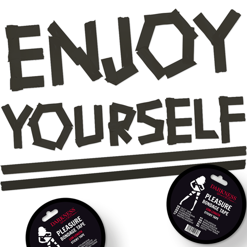 CINTA PARA BONDAGE NEGRA ADHESIVA 15M - DARKNESS