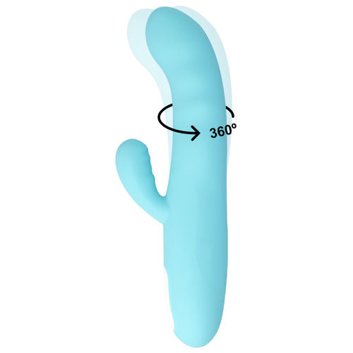 VIBRADOR EIFFEL ROTADOR AZUL TURQUESA - MIA
