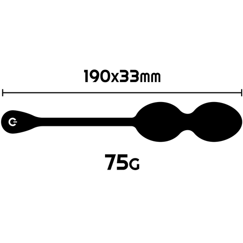 BOLAS KEGEL NISHA RECARGABLES VIBRADORAS ORQUIDEA GRANATE / NEGRO - RITHUAL