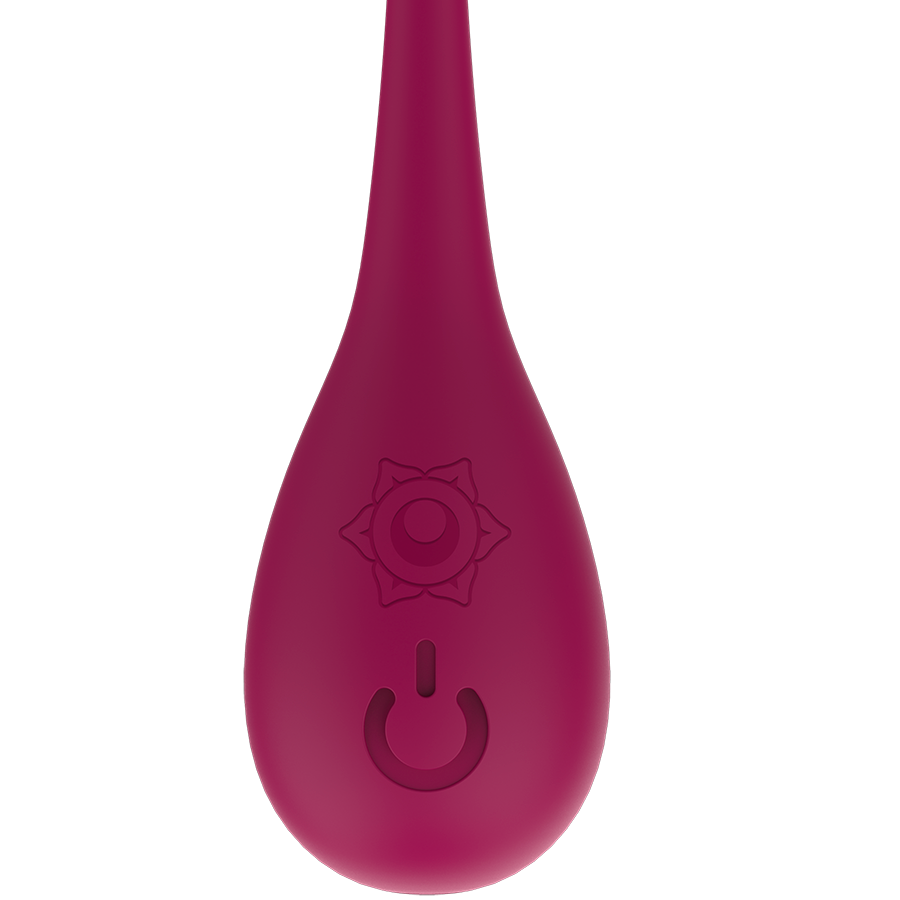 BOLAS KEGEL NISHA RECARGABLES VIBRADORAS ORQUIDEA GRANATE / NEGRO - RITHUAL