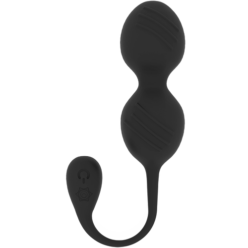 BOLAS KEGEL NISHA RECARGABLES VIBRADORAS ORQUIDEA GRANATE / NEGRO - RITHUAL