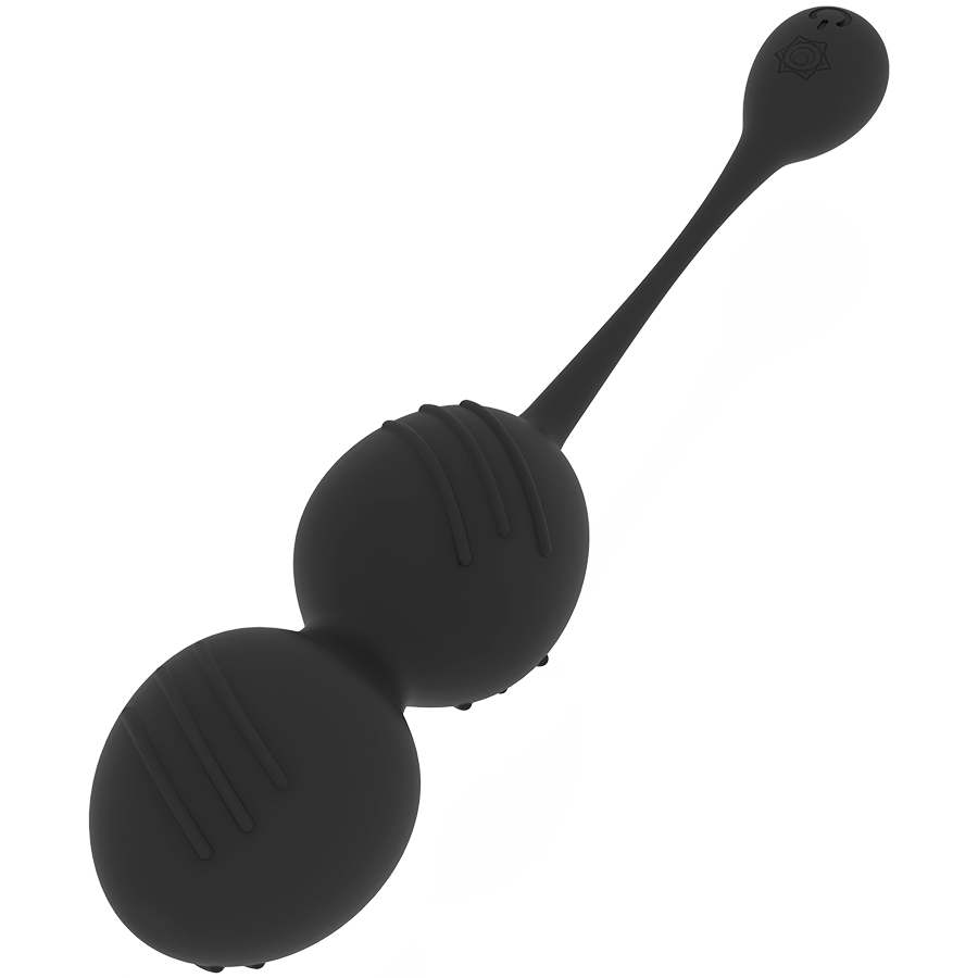 BOLAS KEGEL NISHA RECARGABLES VIBRADORAS ORQUIDEA GRANATE / NEGRO - RITHUAL