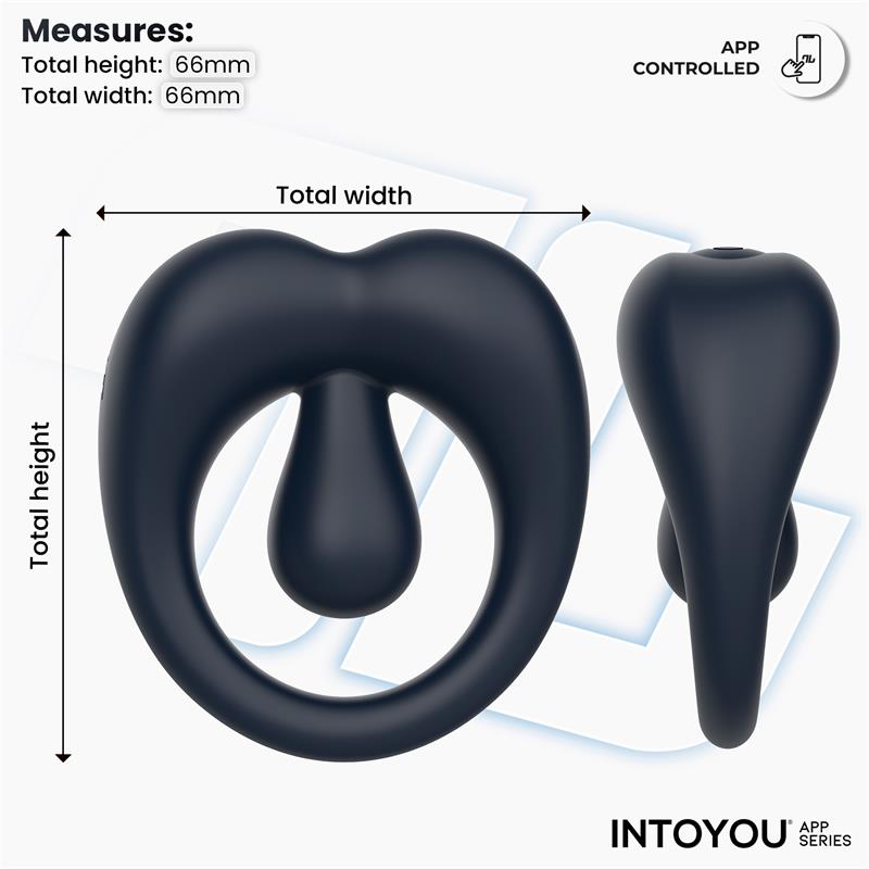 Anillo Kenny Vibrador con Estimulador de Clítoris y APP - INTOYOU APP SERIES