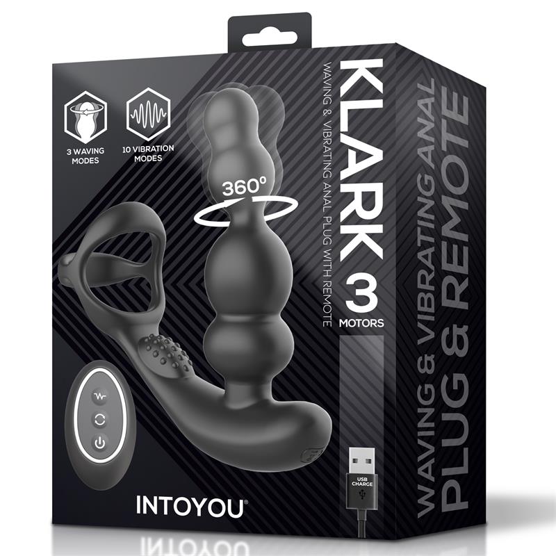Plug Anal Klark Oscilante con Vibración y Control Remoto - INTOYOU
