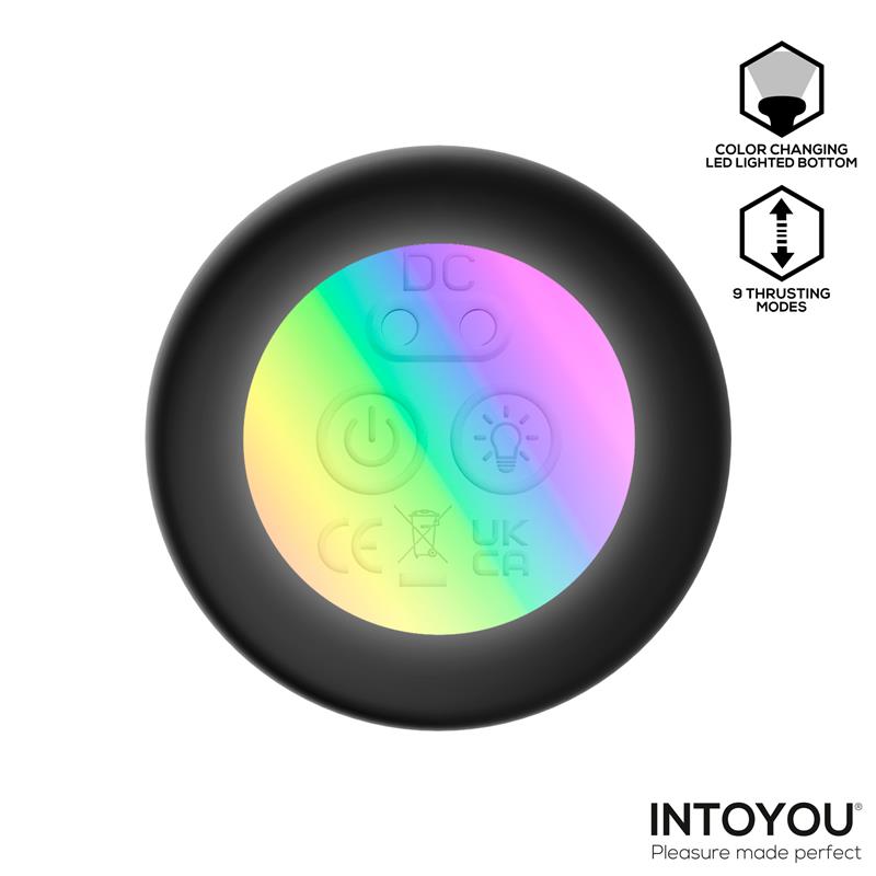 Plug Anal Krax con Vibración, Thrusting y Luz Led con Control Remoto - INTOYOU