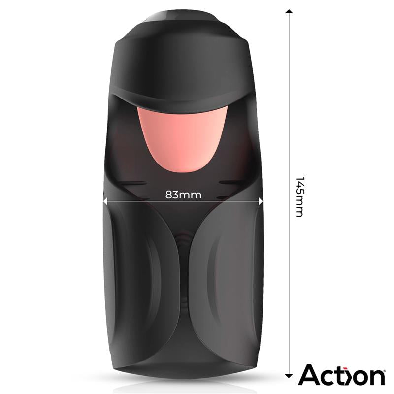 Masturbador Kubex con Lengua, Pulsación y Vibración - ACTION