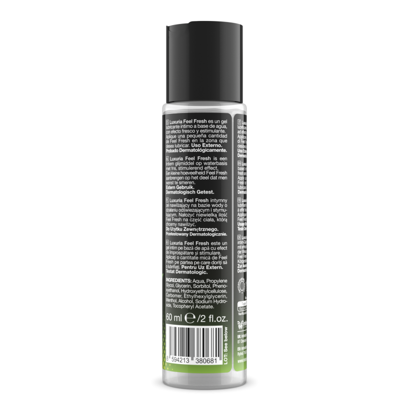 LUBRICANTE EFECTO FRIO FEEL FRESH SENSATION 60ml LUXURIA - INTIMATELINE