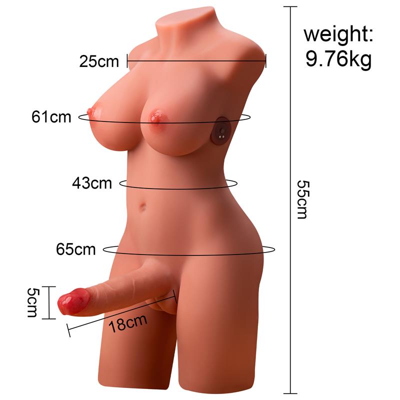 Masturbador Miah Lady Boy Torso con Vibración y Thrusting 9.8 kg - XISE