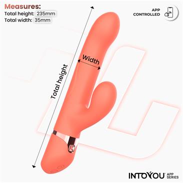 Vibrador Mindy con Anillo de Bolas Up and Down, Finger y Pulsación con APP - INTOYOU APP SERIES