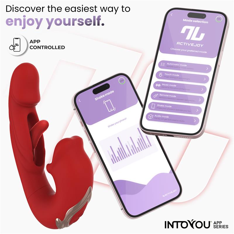Vibrador Mouty Función Mordisqueo y Flipping con App - INTOYOU APP SERIES