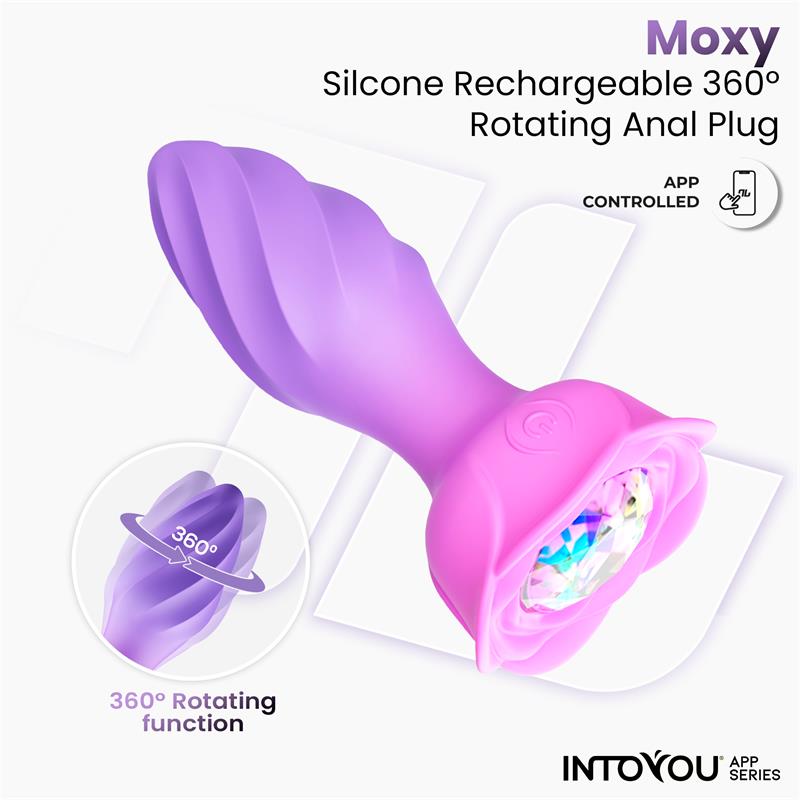 Plug Anal Moxy con Rotación 360º con App - INTOYOU APP SERIES