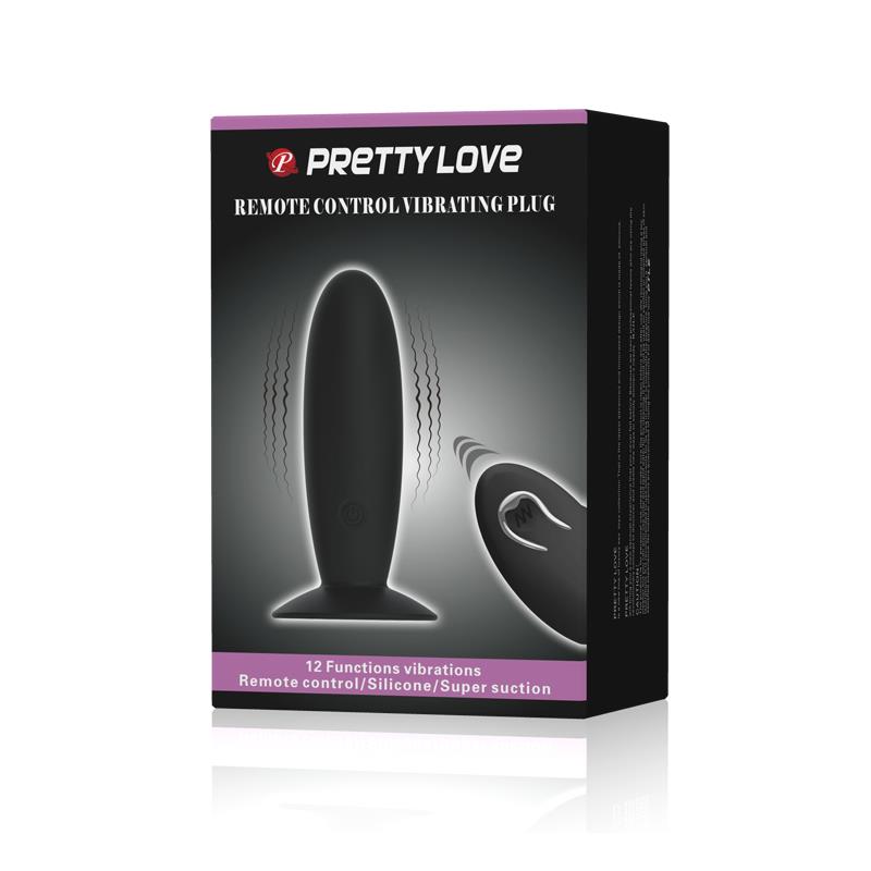 Plug Anal Youth con Control Remoto AZUL / NEGRO - PRETTY LOVE