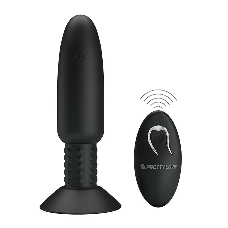 Plug Anal con Vibración y Rotación con Control Remoto USB - PRETTYLOVE