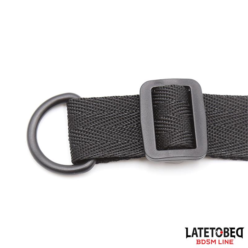 SET Restricciones para la Cama con Antifaz Esposas Ajustables y Desmontables - LATETOBED BDSM LINE