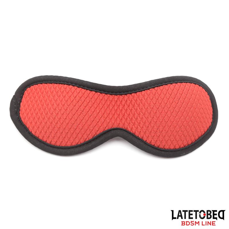 SET Restricciones para la Cama con Antifaz Esposas Ajustables y Desmontables - LATETOBED BDSM LINE