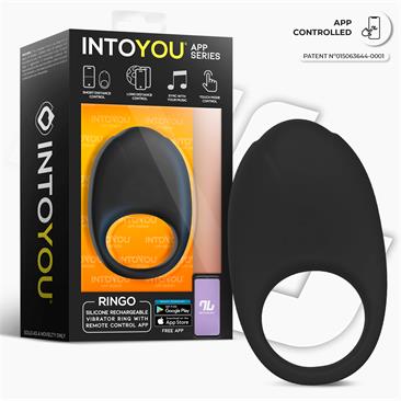 Anillo Ringo Vibrador con APP Unibody Azul / Verde- INTOYOU APP SERIES