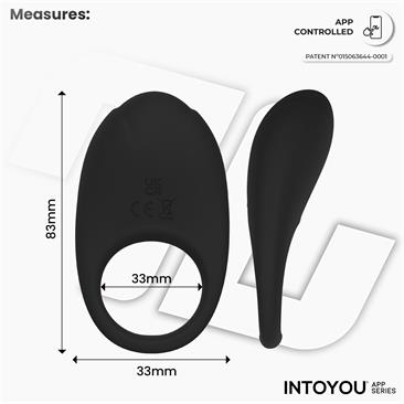 Anillo Ringo Vibrador con APP Unibody Azul / Verde- INTOYOU APP SERIES