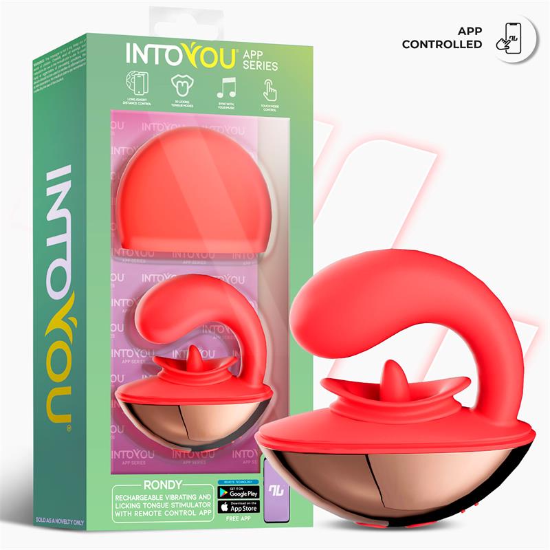 Estimulador Rondy con Vibración y Lengua con App - INTOYOU APP SERIES