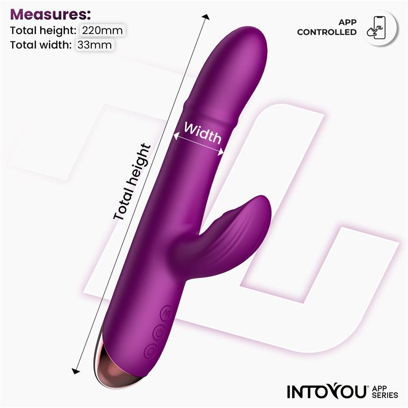 Vibrador Sendel con Anillo de Bolas Internas Up and Down y Pulsación con App - INTOYOU APP SERIES