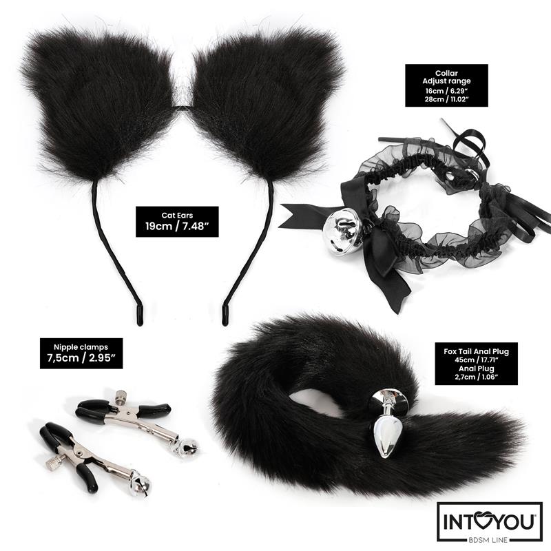 Set de 4 Pcs Cosplay Gatita/o - INTOYOU