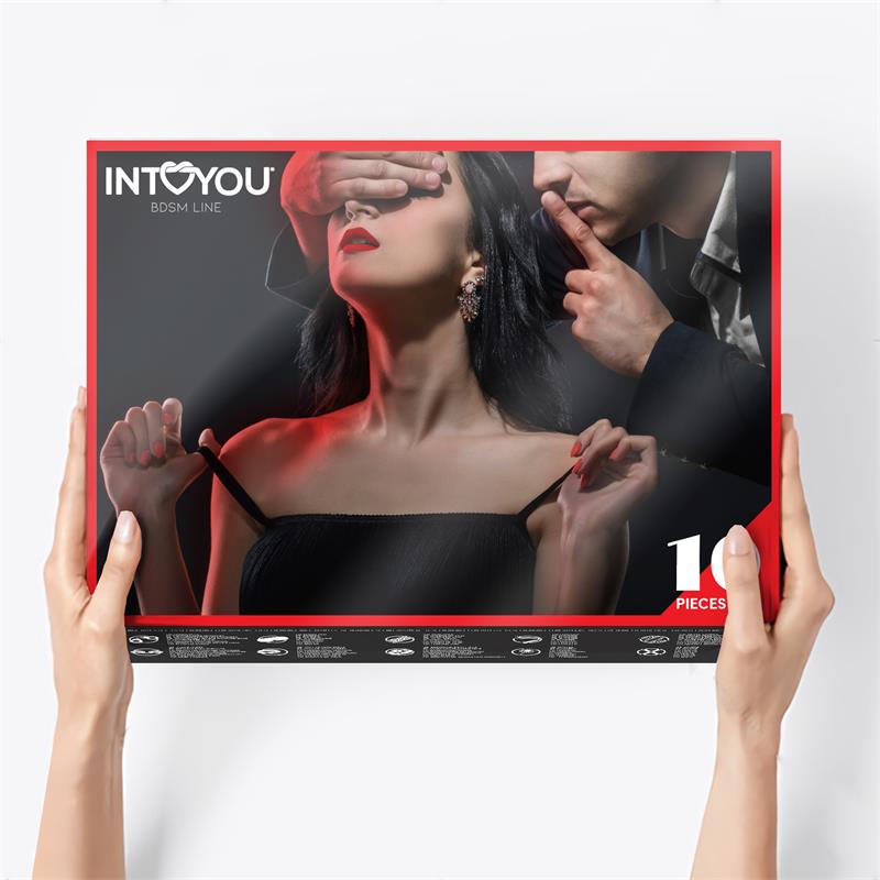 Set de Bondage 10 Piezas Rojo / Purpura - INTOYOU