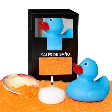 SET SALES BAÑO AROMA MANGO PATO, VELA Y CONCHA 150 GR - DIVERTY SEX