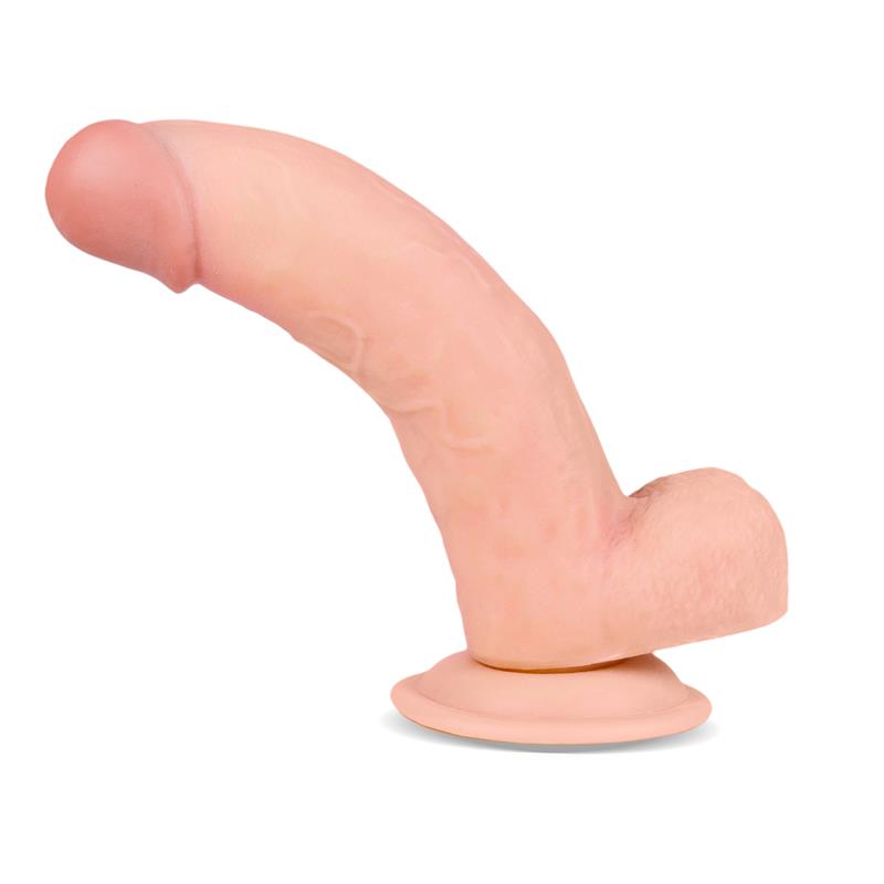 Dildo Slidy Realista Dual Layer Retráctil y Orientable 8" 20cm - LIKETRUE