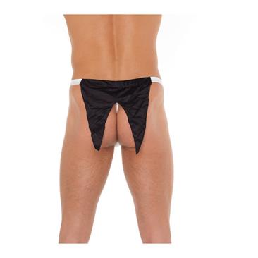 TANGA BLACO Y NEGRO TALLA ÚNICA - AMORABLE